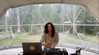 1 hour ecstatic dance wave in a dome on Vancouver Island